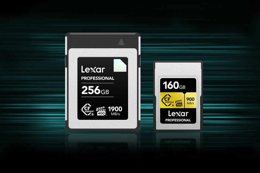 Lexar Unveils The World's Fastest CFExpress Type B Card DIAMOND Series and CFexpress Type A Card GOLD Series