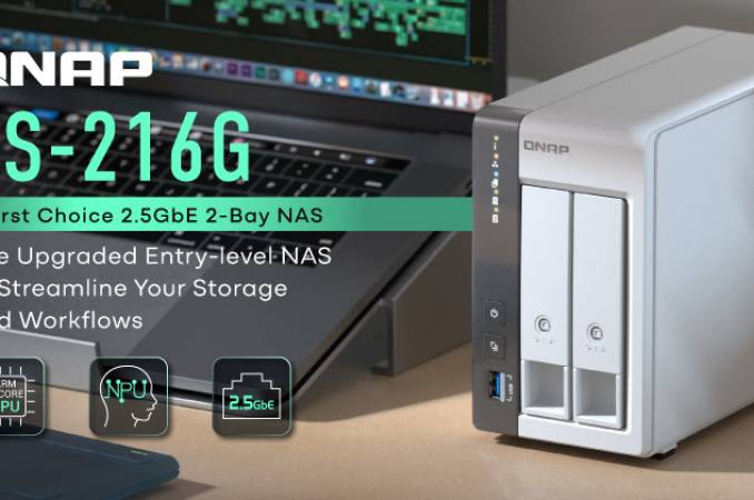 QNAP Releases 2-bay 2.5GbE NAS TS-216G